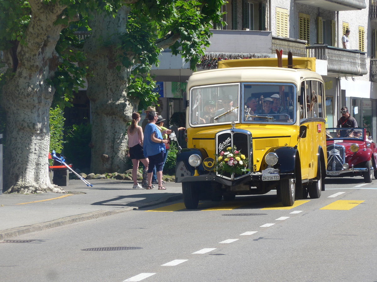 (206'019) - Moser, Schnenberg - ZH 216'722 - Berna/Hess (ex Barenco, Faido) am 8. Juni 2019 in Sarnen, OiO