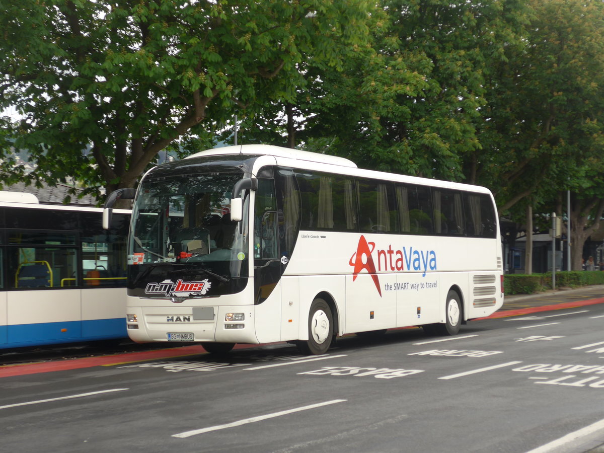 (206'260) - Aus Slowenien: N.M.Bus, Slovenj Gradec - SG NMBUS - MAN am 9. Juni 2019 beim Bahnhof Luzern