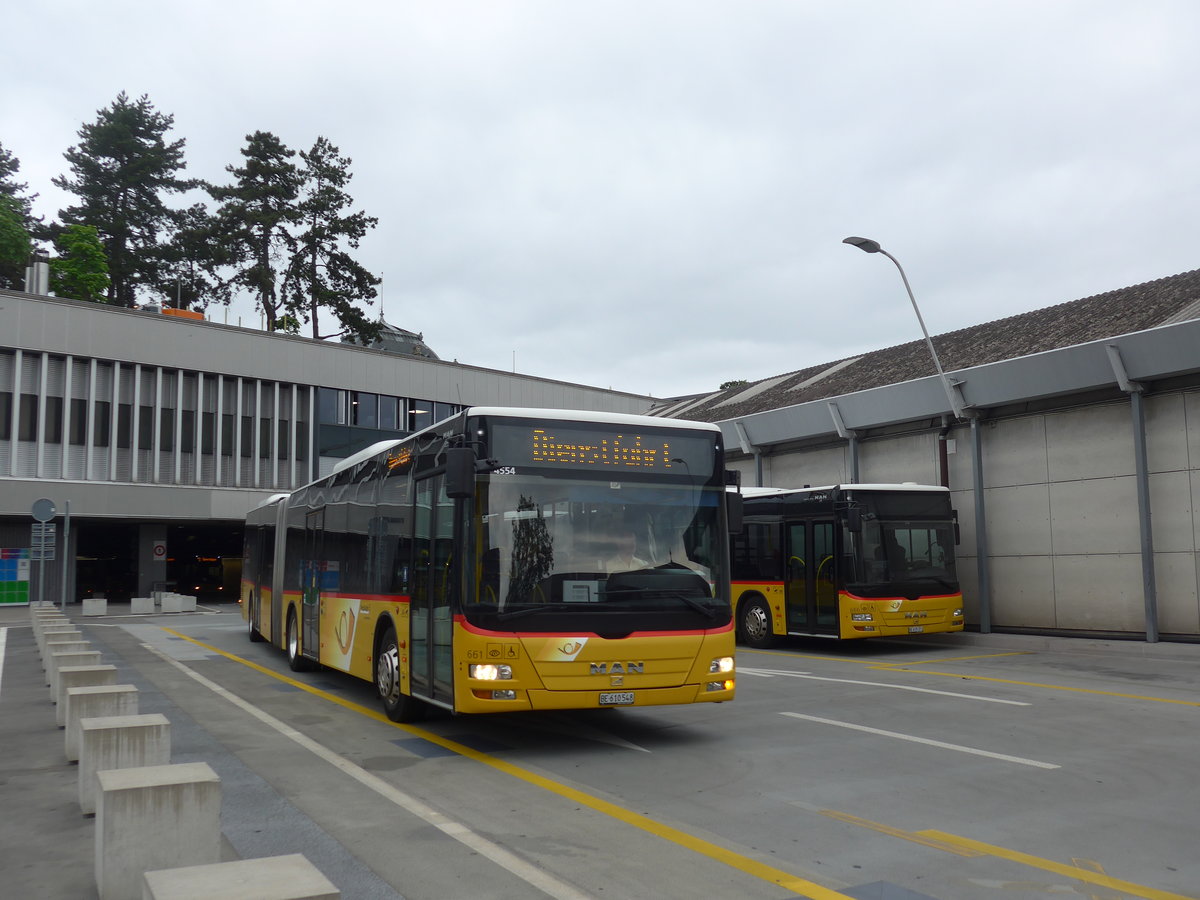 (206'466) - PostAuto Bern - Nr. 661/BE 610'548 - MAN am 22. Juni 2019 in Bern, Postautostation