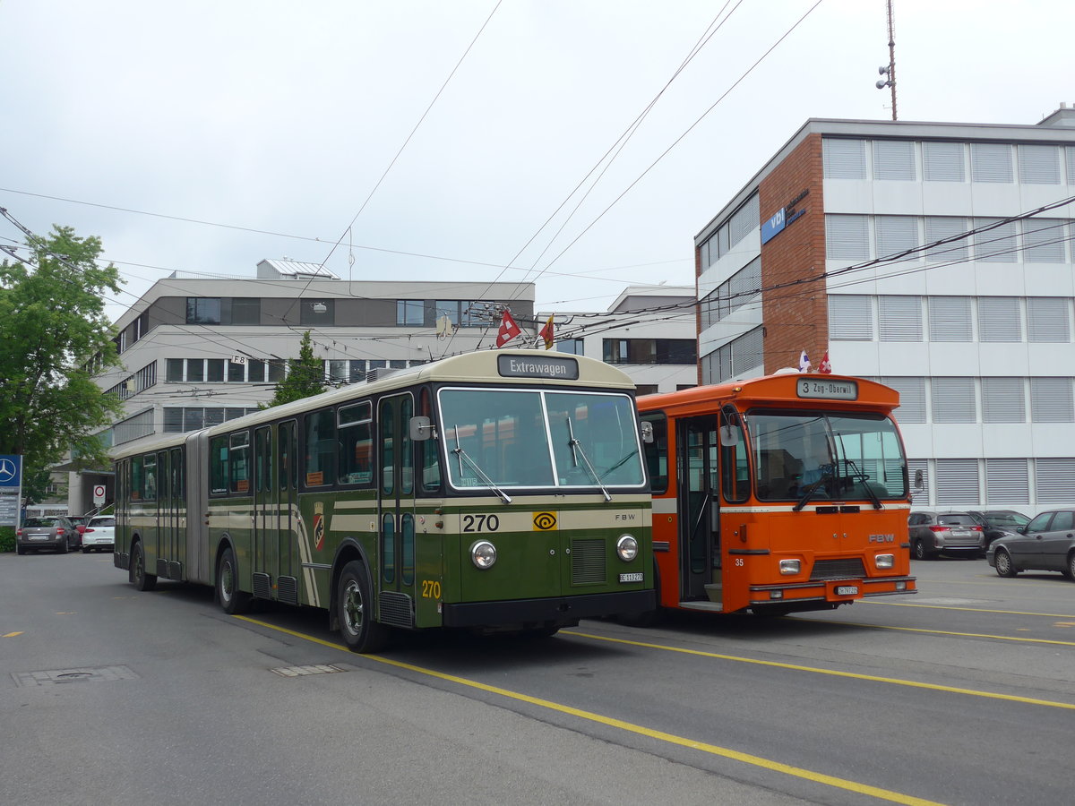 (206'489) - SVB Bern (Bernmobil historique) - Nr. 270/BE 113'270 - FBW/SWS-Gangloff am 22. Juni 2019 in Luzern, Depot VBL