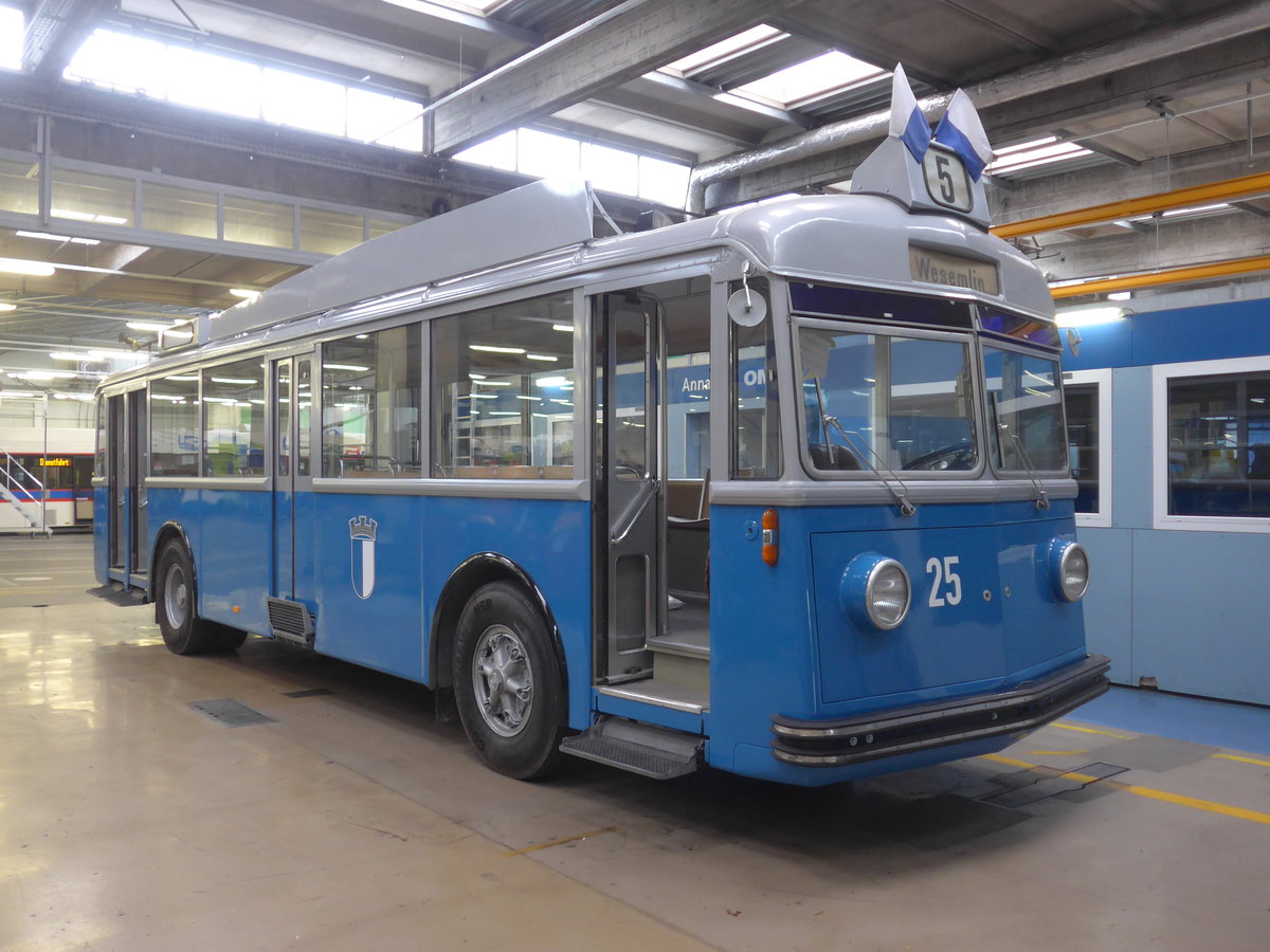 (206'524) - VBL Luzern (vbl-historic) - Nr. 25 - FBW/FFA Trolleybus am 22. Juni 2019 in Luzern, Depot