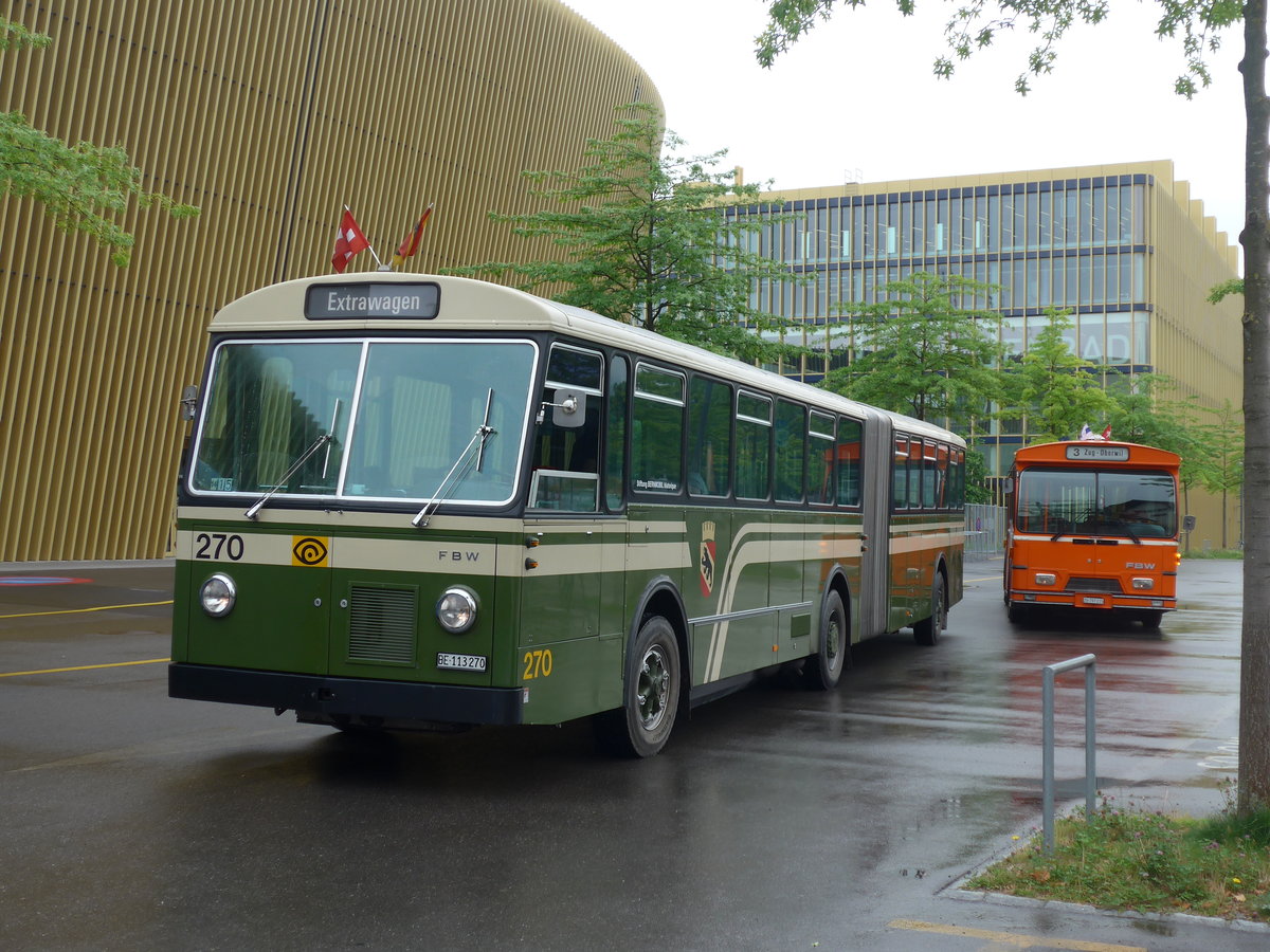 (206'549) - SVB Bern (Bernmobil historique) - Nr. 270/BE 113'270 - FBW/SWS-Gangloff am 22. Juni 2019 in Luzern, Allmend