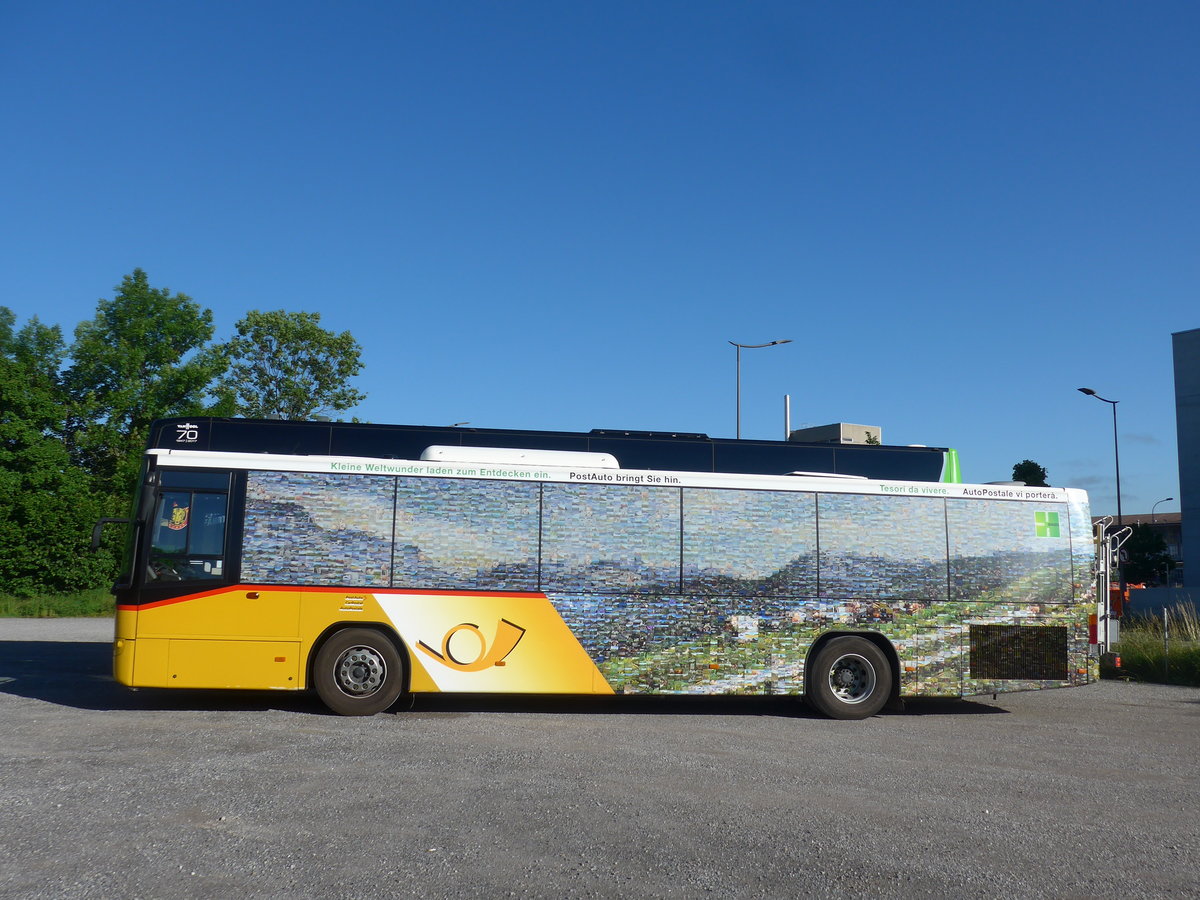 (206'656) - CarPostal Ouest - VD 124'774 - Volvo am 23. Juni 2019 in Thun, Kleine Allmend