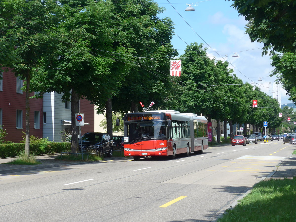 (206'670) - SW Winterthur - Nr. 346/ZH 766'46 - Solaris am 23. juni 2019 in Winterthur, Feldtal