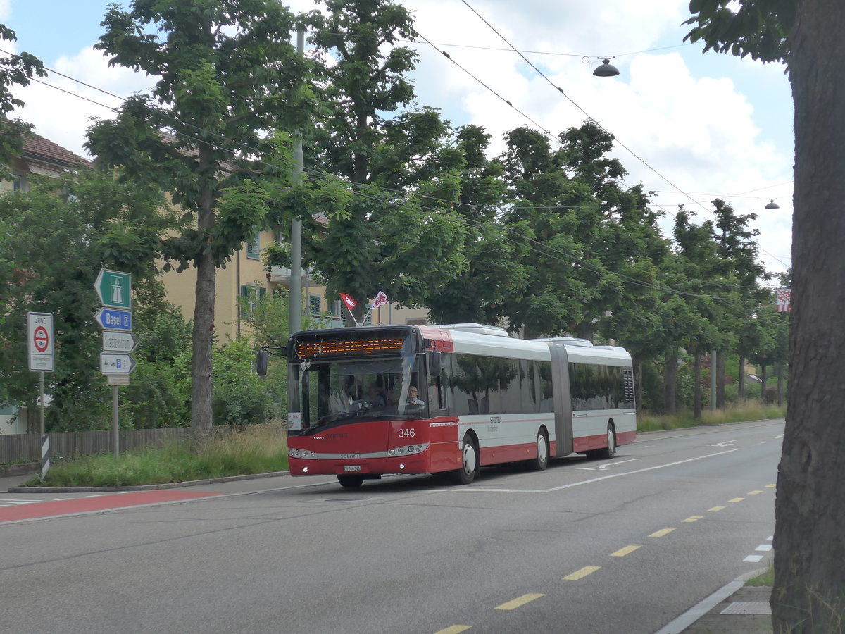 (206'683) - SW Winterthur - Nr. 346/ZH 766'346 - Solaris am 23. Juni 2019 in Winterthur, Feldtal