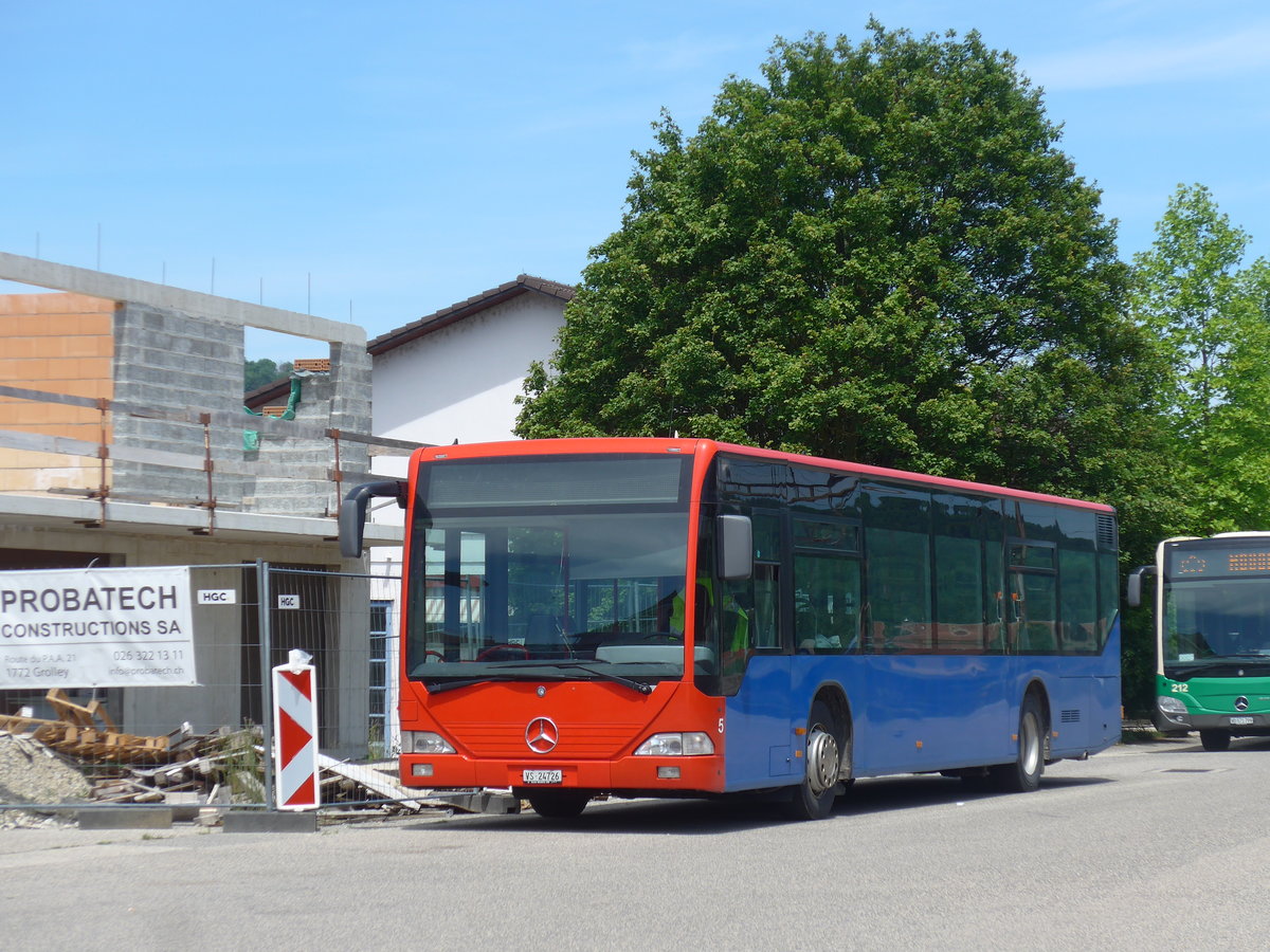 (206'808) - Lathion, Sion - Nr. 5/VS 24'726 - Mercedes (ex Chrisma, St. Moritz Nr. 1) am 24. Juni 2019 beim Bahnhof Moudon