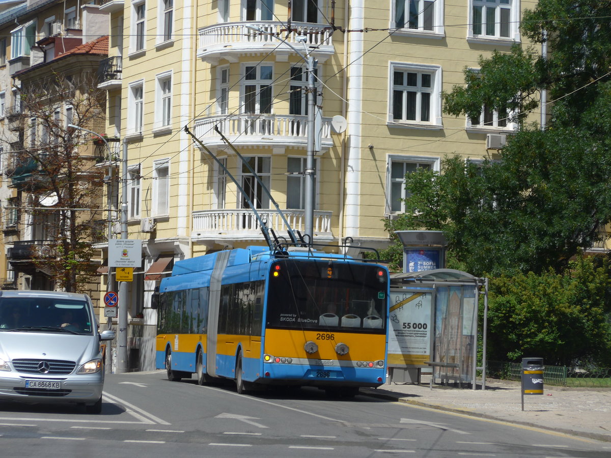 (206'971) - SPT Sofia - Nr. 2696 - Skoda-Solaris Gelenktrolleybus am 2. Juli 2019 in Sofia