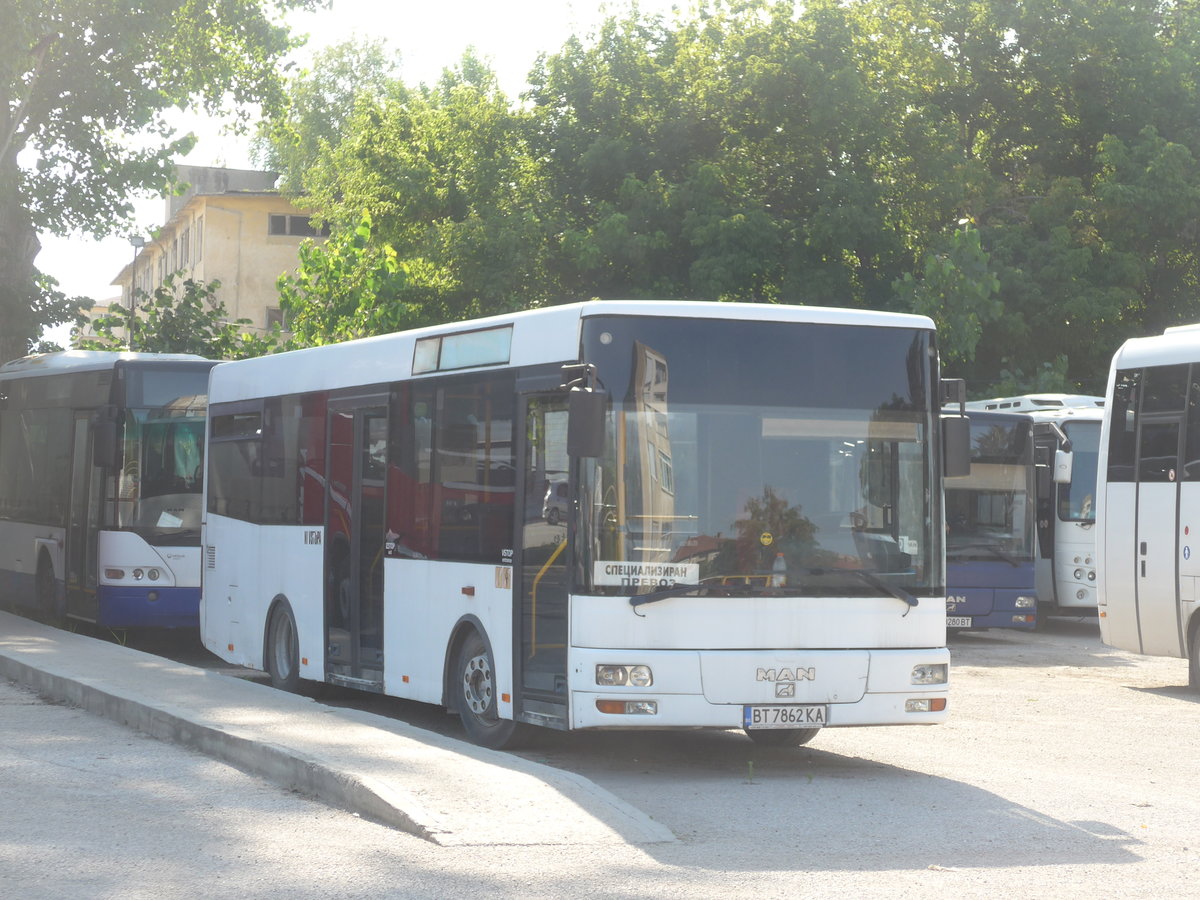 (207'106) - Kometa-Bus, Sevlievo - BT 7862 KA - MAN am 3. Juli 2019 in Sevlievo, Busstation