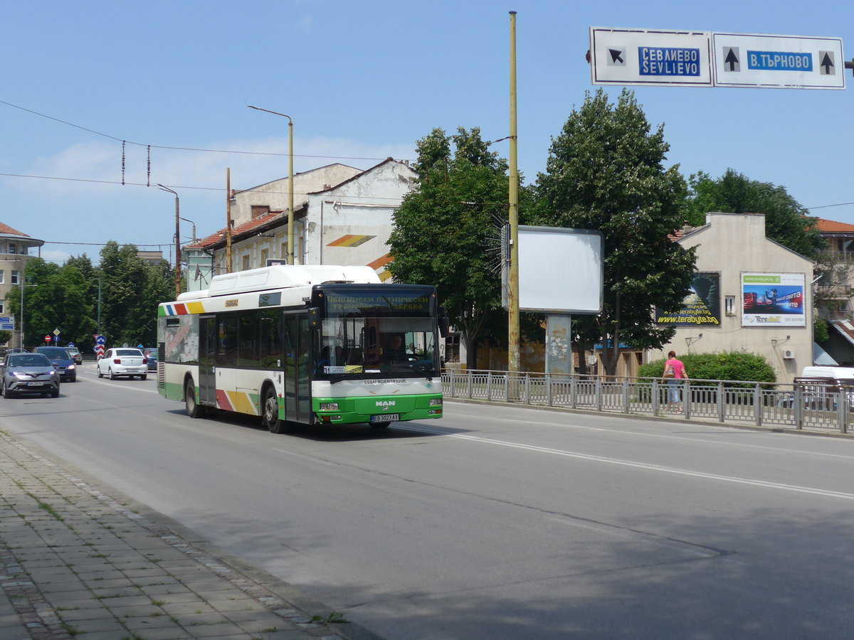 (207'245) - Beta Bus, Gabrovo - EB 3023 AX - MAN am 4. Juli 2019 in Gabrovo