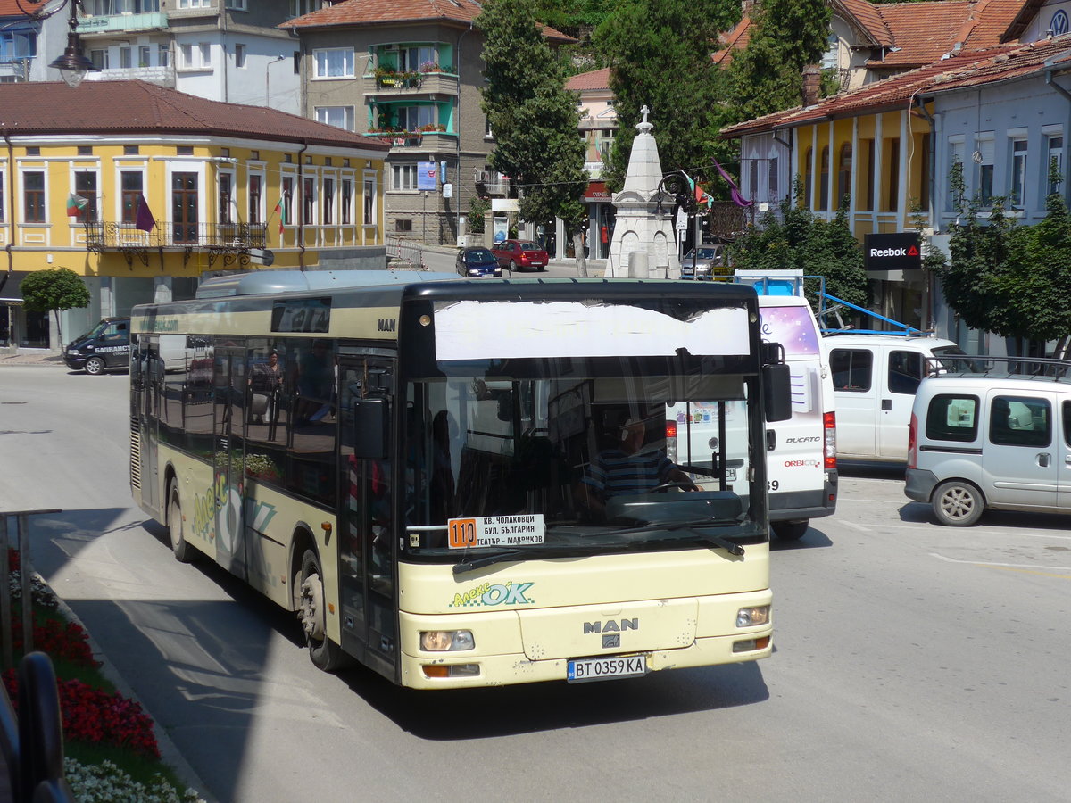 (207'354) - Gradski Transport - BT 0359 KA - MAN am 5. Juli 2019 in Veliko Tarnovo