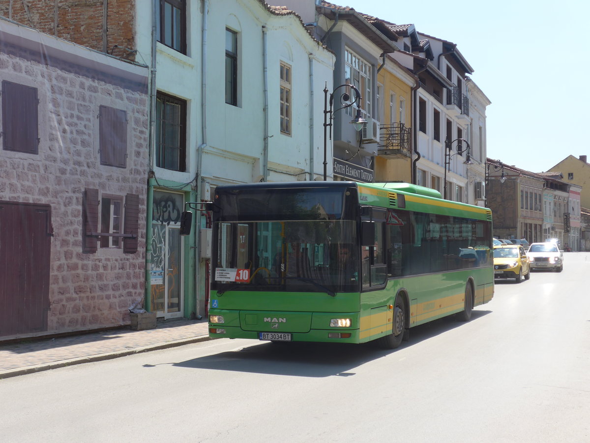 (207'382) - Gradski Transport - BT 3034 BT - MAN am 5. Juli 2019 in Veliko Tarnovo