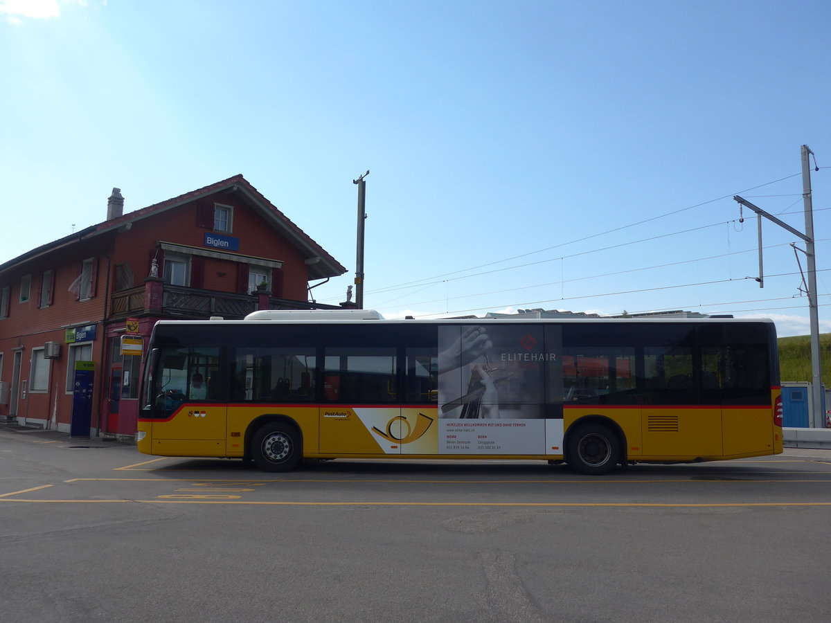 (207'440) - PostAuto Bern - Nr. 535/BE 734'535 - Mercedes am 7. Juli 2019 beim Bahnhof Biglen
