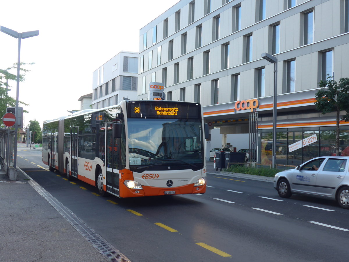 (207'552) - BSU Solothurn - Nr. 54/SO 155'954 - Mercedes am 7. Juli 2019 beim Bahnhof Zollikofen