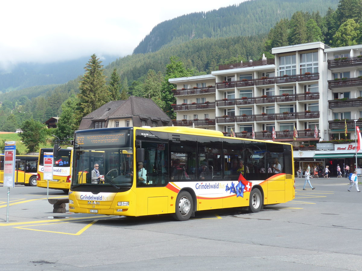 (207'674) - AVG Grindelwald - Nr. 16/BE 28'821 - MAN am 9. Juli 2019 beim Bahnhof Grindelwald