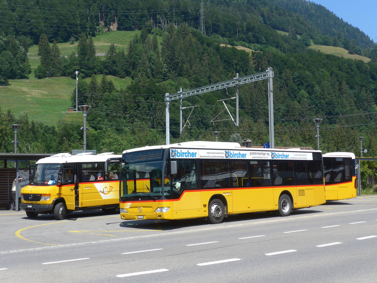 (207'927) - PostAuto Bern - BE 653'382 - Mercedes am 14. Juli 2019 beim Bahnhof Reichenbach