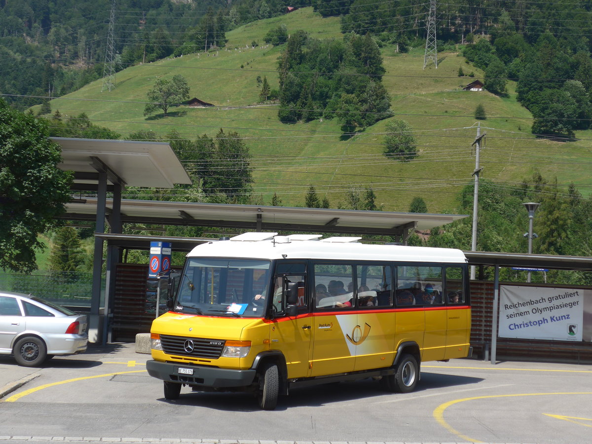 (207'928) - PostAuto Bern - BE 755'378 - Mercedes/Kusters am 14. Juli 2019 beim Bahnhof Reichenbach