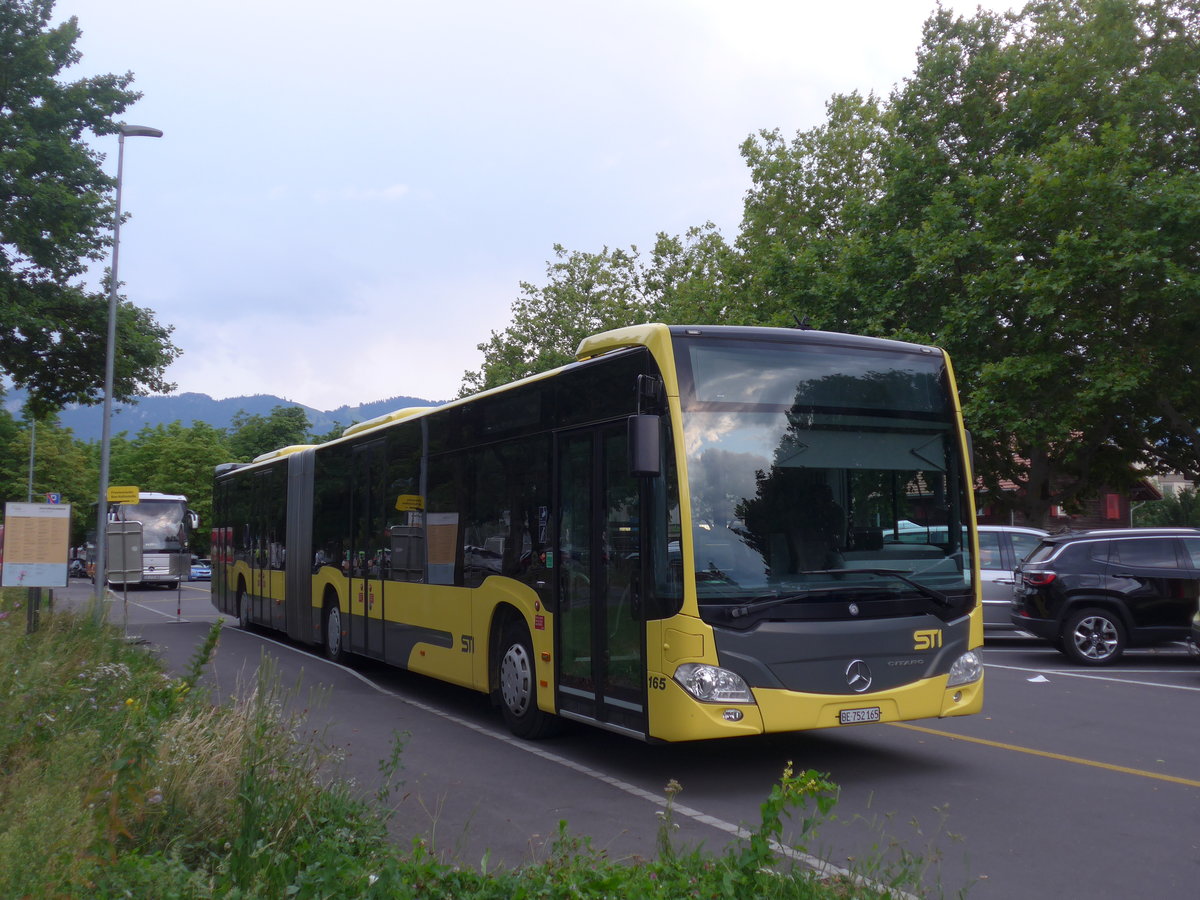 (208'216) - STI Thun - Nr. 165/BE 752'165 - Mercedes am 30. Juli 2019 in Thun, Lachen