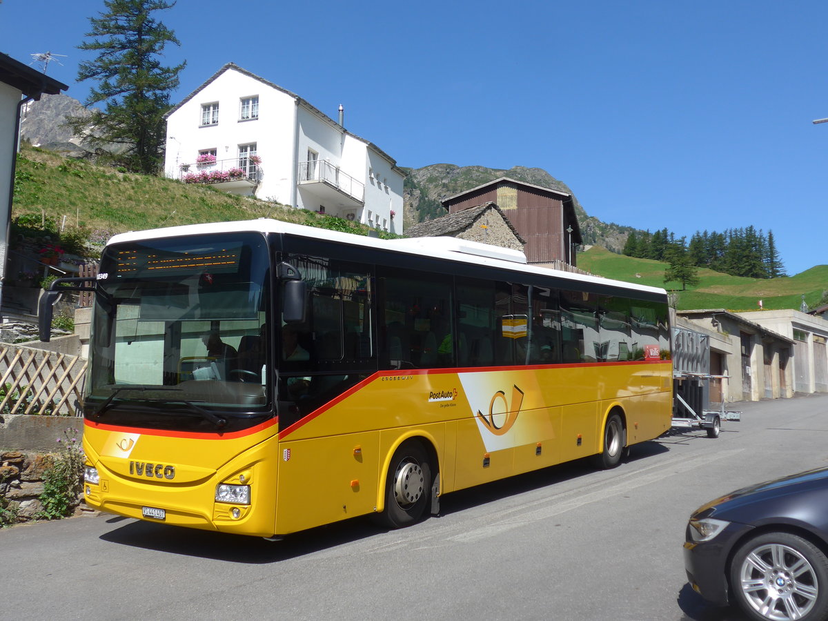 (208'328) - PostAuto Wallis - VS 441'407 - Iveco am 3. August 2019 in Simplon Dorf, Post