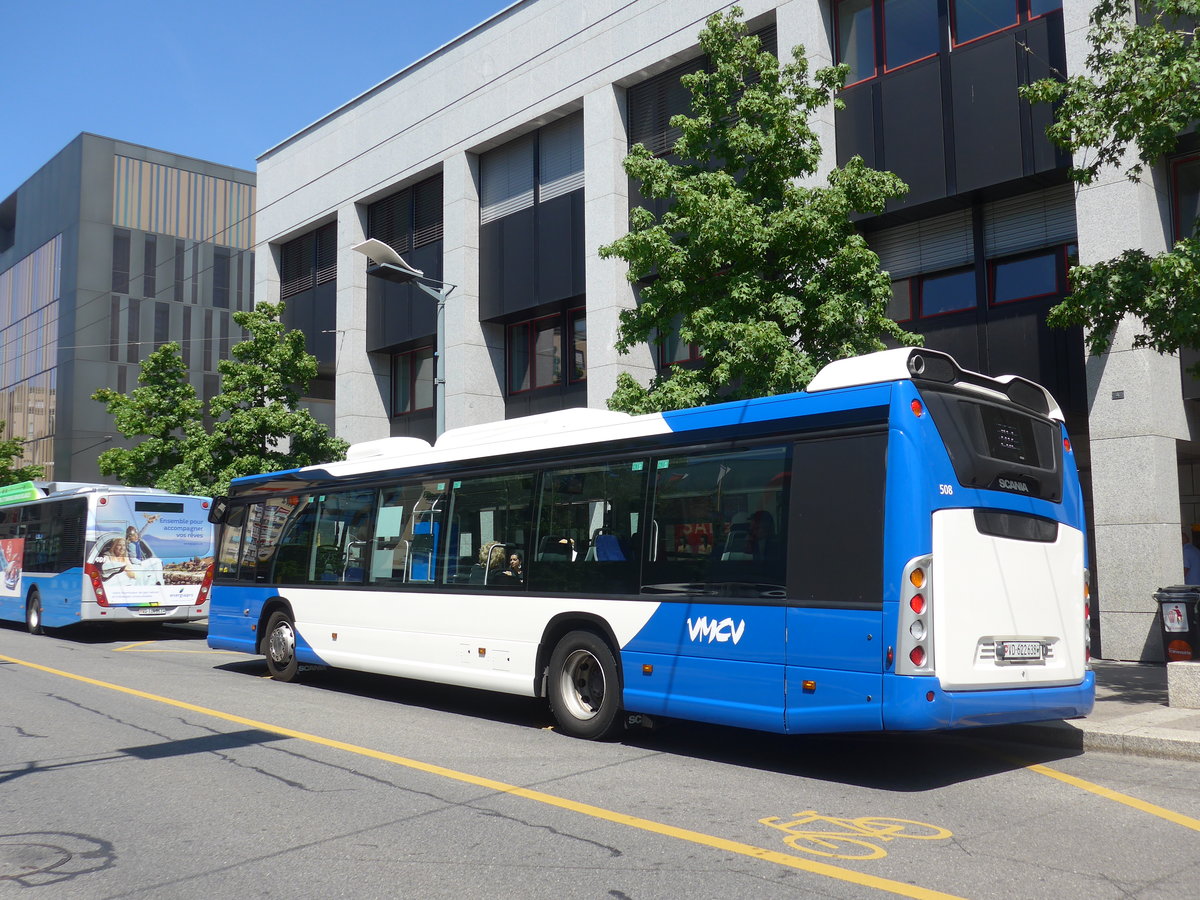 (208'429) - VMCV Clarens - Nr. 508/VD 622'638 - Scania am 4. August 2019 in Vevey, Post
