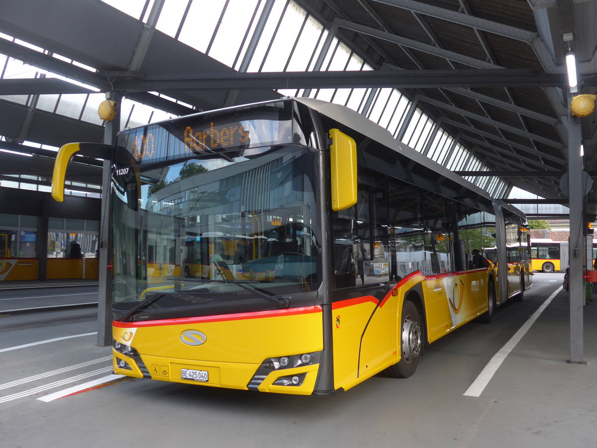 (208'604) - AVA Biel - Nr. 11/BE 425'040 - Solaris am 10. August 2019 in Bern, Postautostation