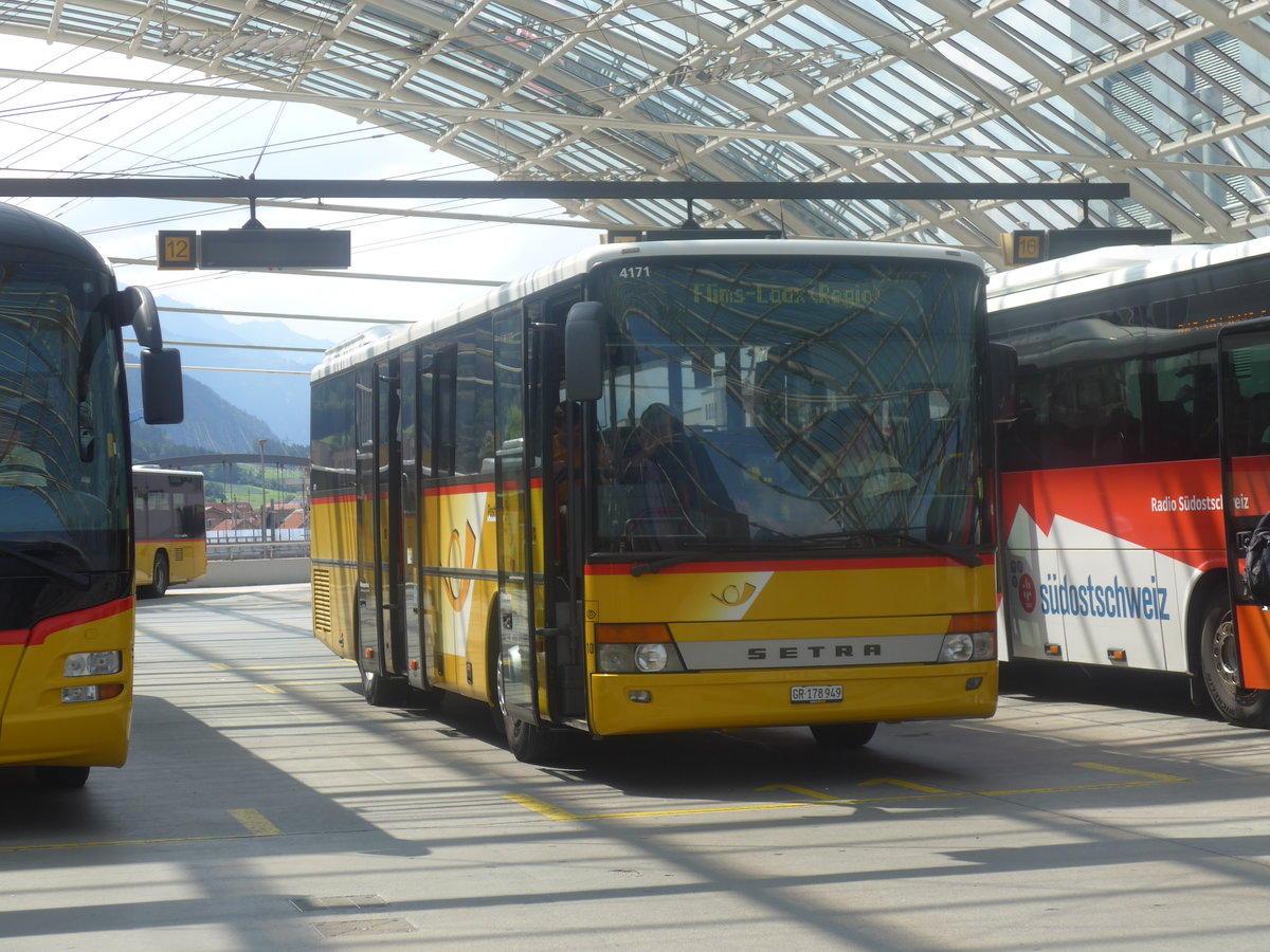 (208'661) - PostAuto Graubnden (Thepra 10) - GR 178'949 - Setra am 11. August 2019 in Chur, Postautostation