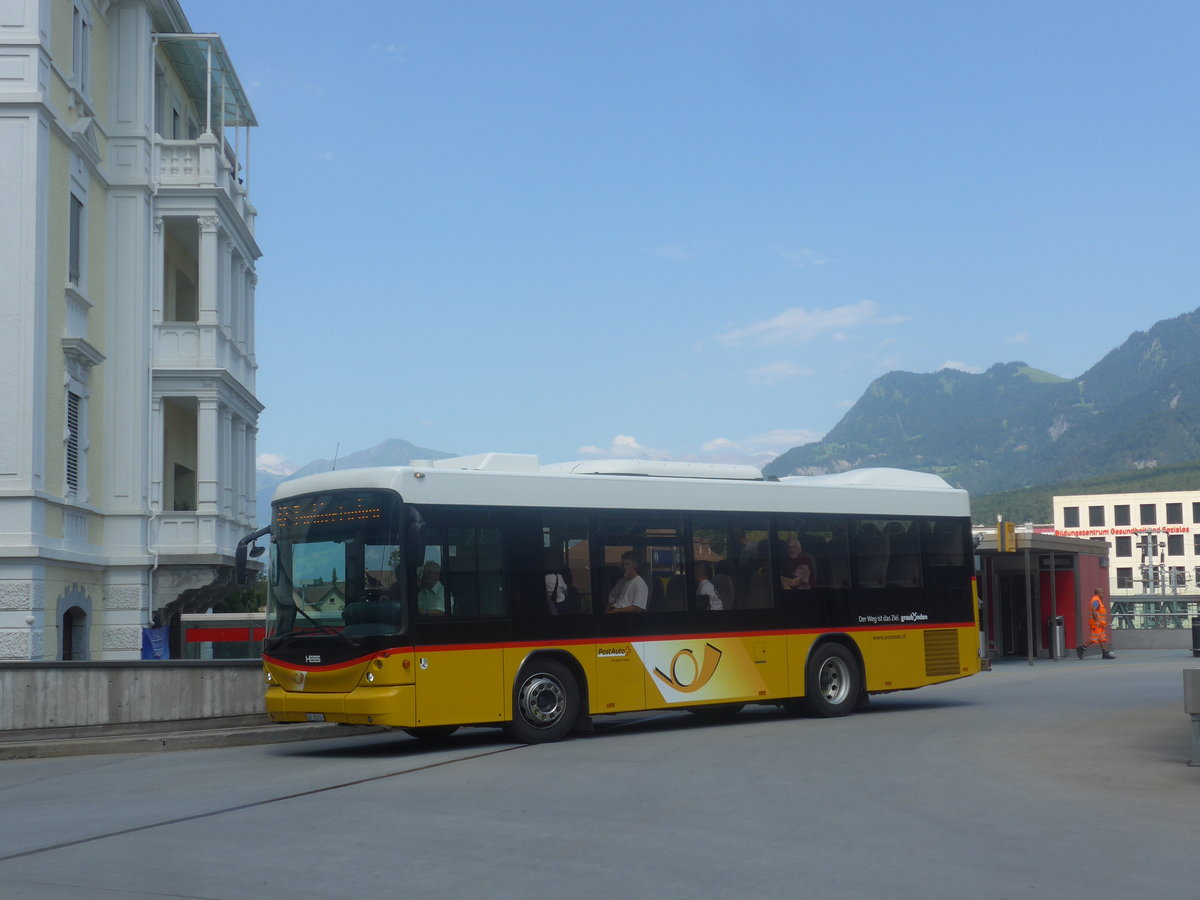 (208'673) - PostAuto Graubnden - GR 85'630 - Scania/Hess am 11. August 2019 in Chur, Postautostation