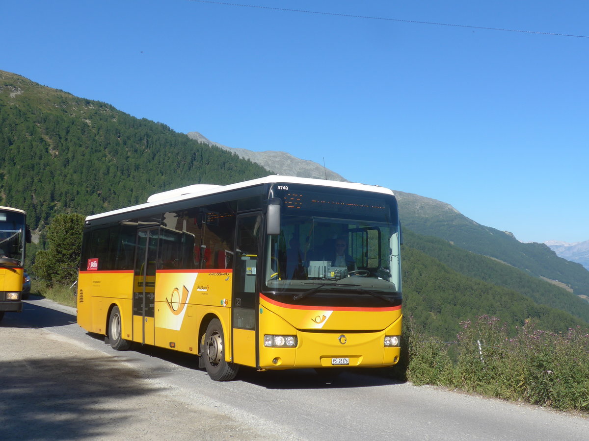 (208'981) - Autotour, Visp - VS 28'176 - Irisbus am 18. August 2019 in Brchen, Rest. Panorama