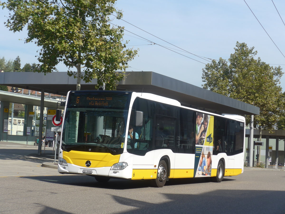 (209'591) - VBSH Schaffhausen - Nr. 6/SH 38'006 - Mercedes am 14. September 2019 beim Bahnhof Schaffhausen