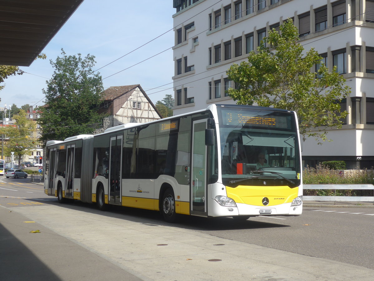 (209'633) - VBSH Schaffhausen - Nr. 9/SH 38'009 - Mercedes am 14. September 2019 beim Bahnhof Schaffhausen