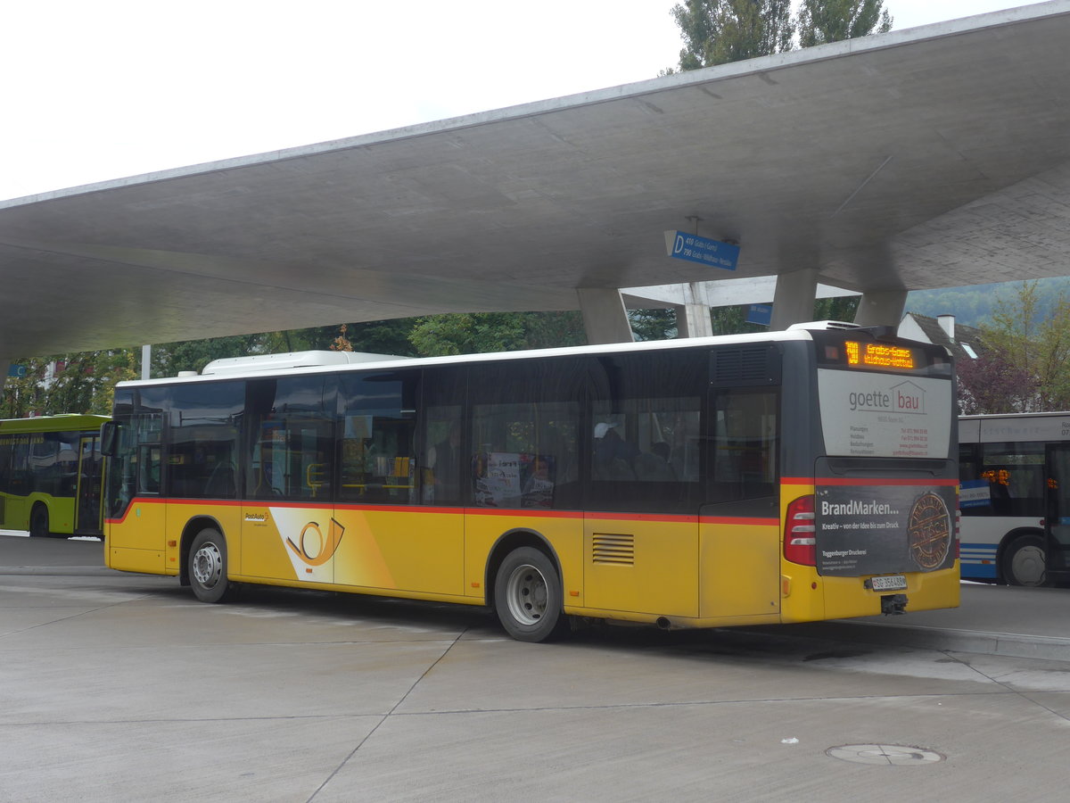 (209'983) - PostAuto Ostschweiz - SG 356'488 - Mercedes (ex Schmidt, Oberbren) am 6. Oktober 2019 beim Bahnhof Buchs