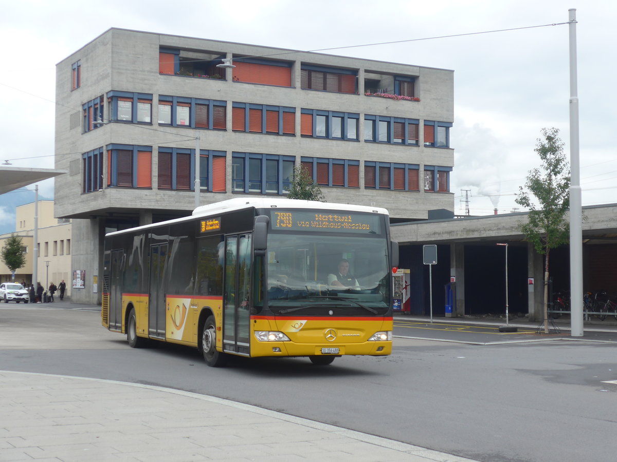 (209'987) - PostAuto Ostschweiz - SG 356'488 - Mercedes (ex Schmidt, Oberbren) am 6. Oktober 2019 beim Bahnhof Buchs