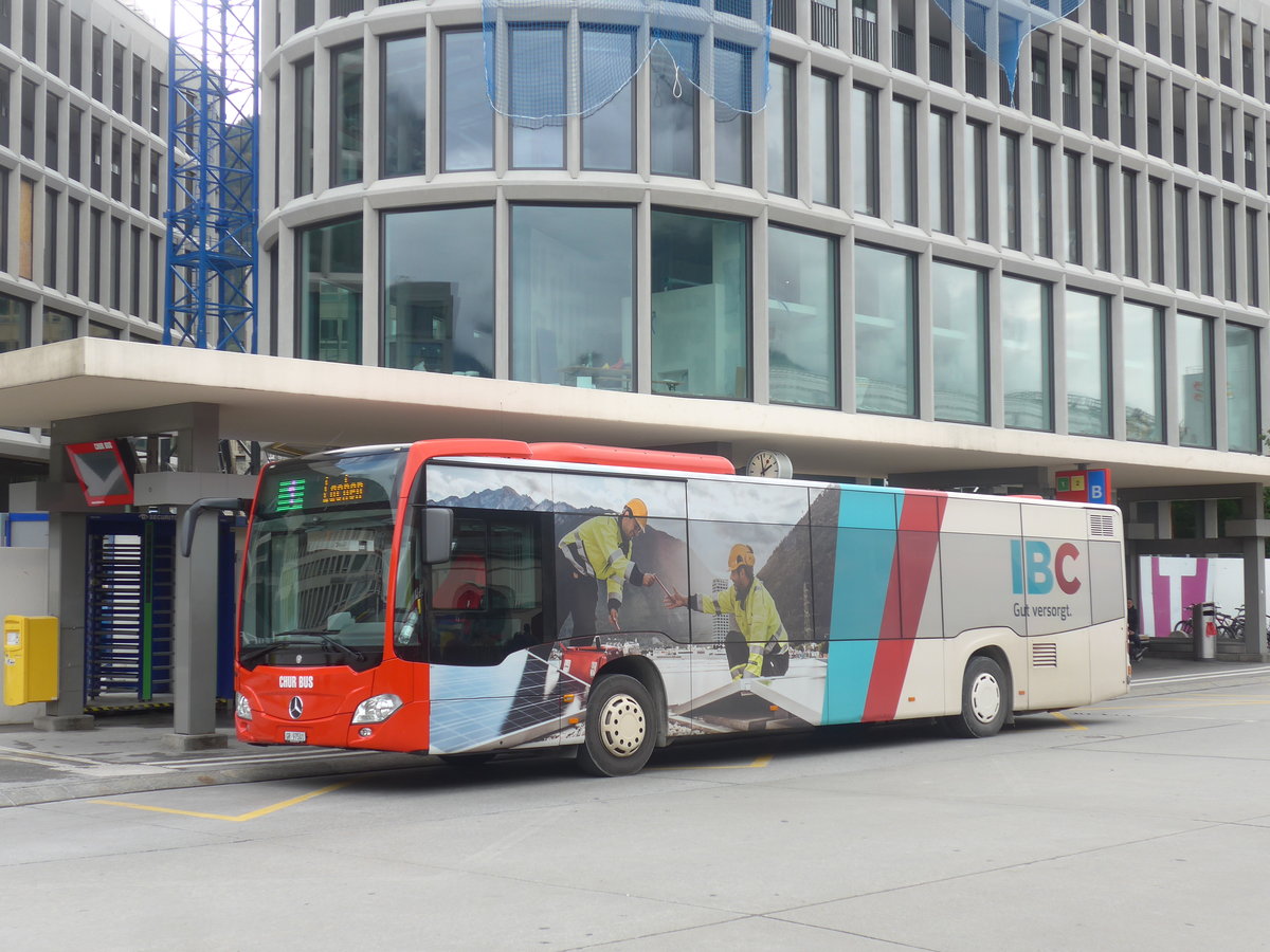(210'033) - SBC Chur - Nr. 1/GR 97'501 - Mercedes am 6. Oktober 2019 beim Bahnhof Chur