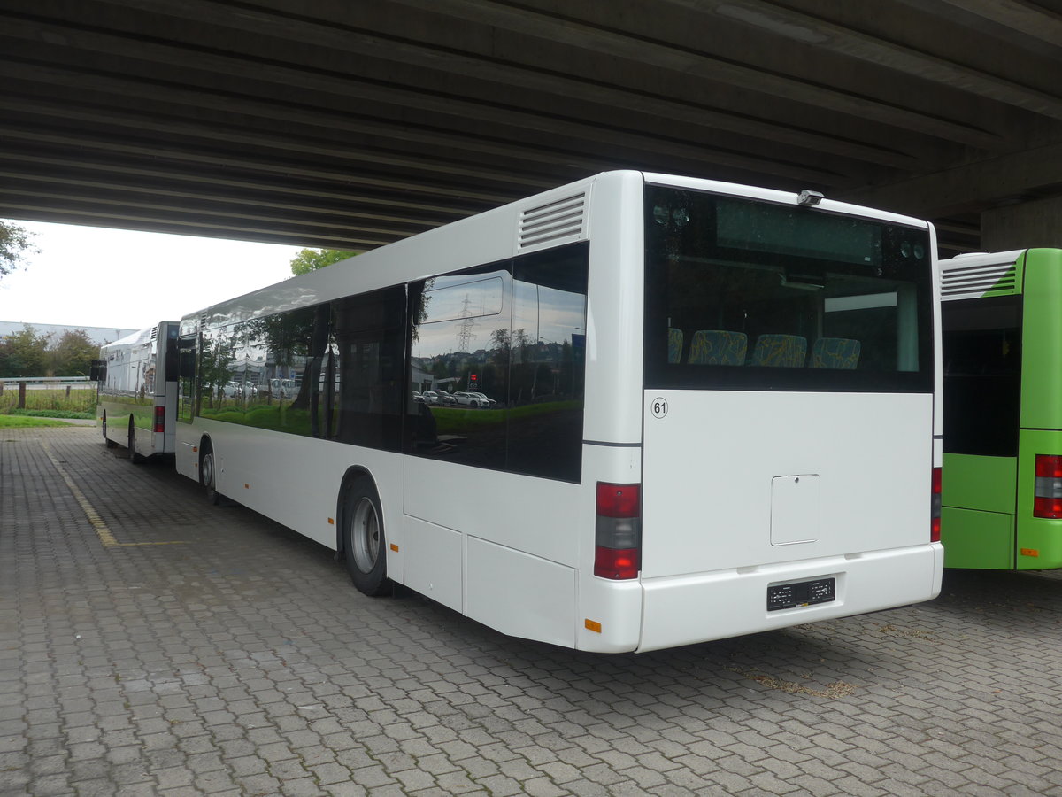 (210'245) - Interbus, Yverdon - Nr. 61 - MAN (ex transN, La Chaux-de-Fonds; ex TN Neuchtel) am 12. Oktober 2019 in Kerzers, Murtenstrasse