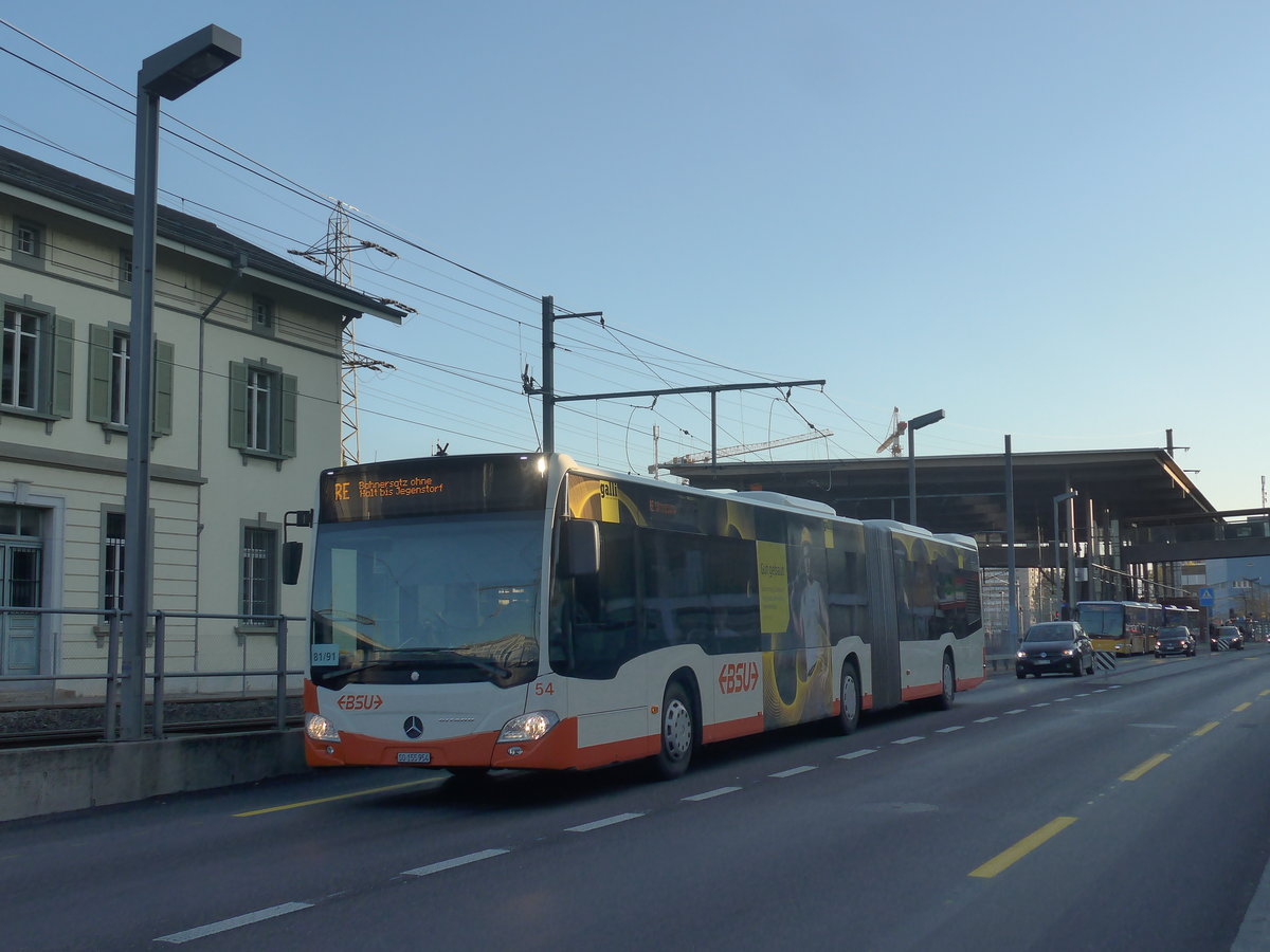(210'351) - BSU Solothurn - Nr. 54/SO 155'954 - Mercedes am 14. Oktober 2019 beim Bahnhof Zollikofen