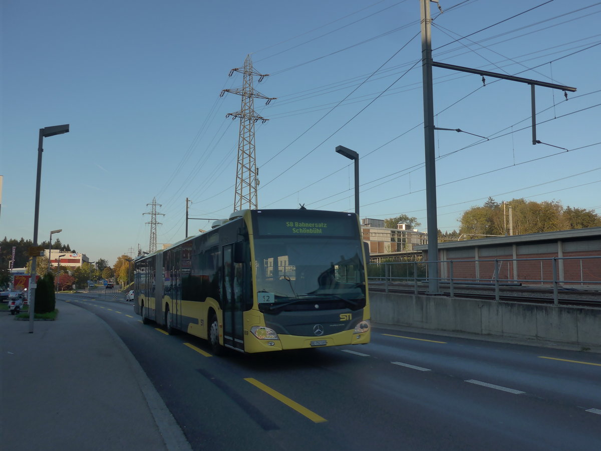 (210'362) - STI Thun - Nr. 169/BE 752'169 - Mercedes am 14. Oktober 2019 beim Bahnhof Zollikofen