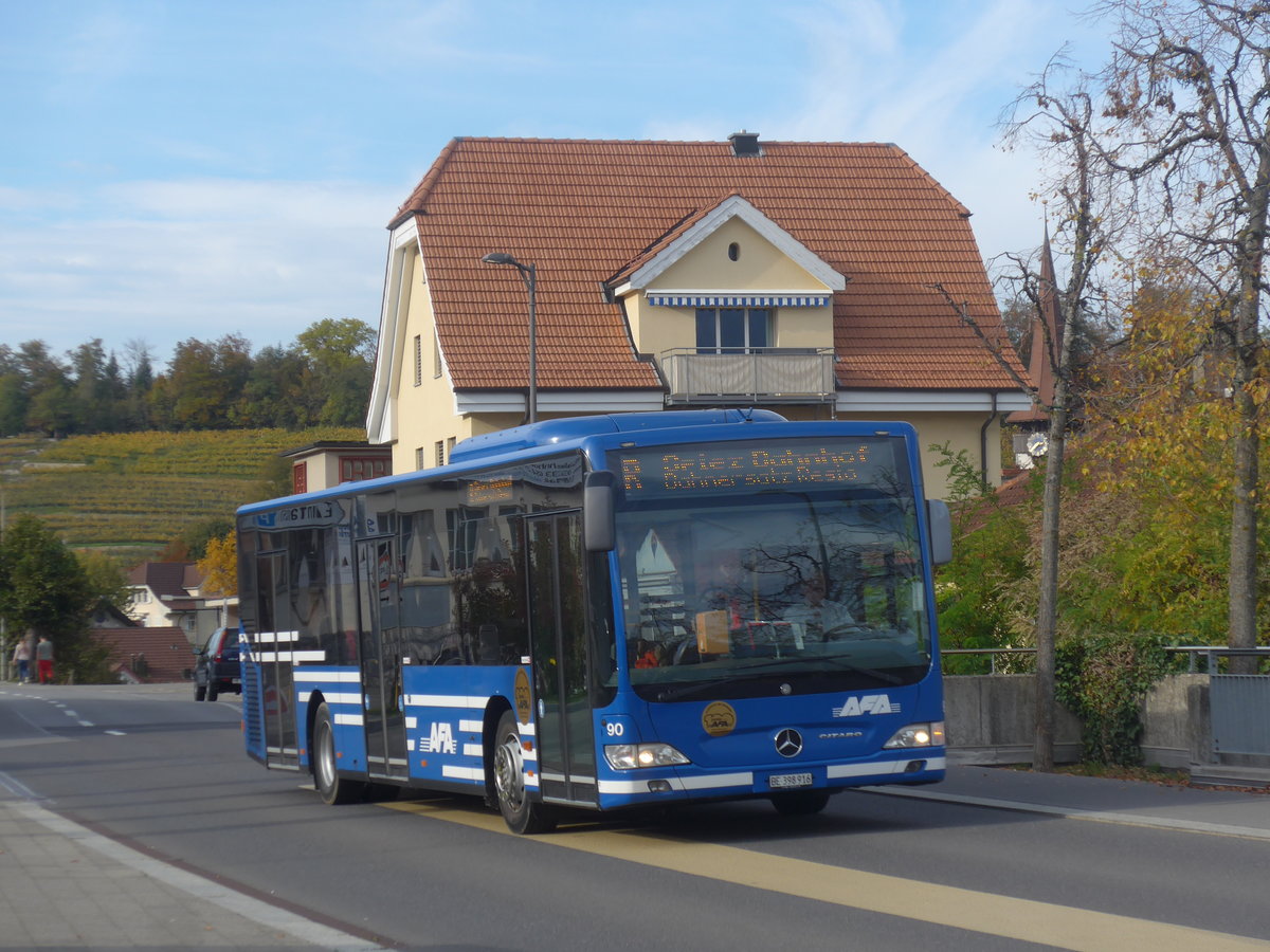 (210'687) - AFA Adelboden - Nr. 90/BE 398'916 - Mercedes am 27. Oktober 2019 beim Bahnhof Spiez