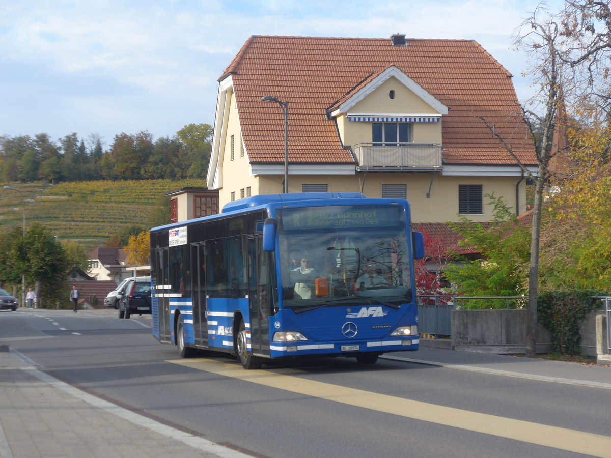 (210'690) - AFA Adelboden - Nr. 94/BE 26'974 - Mercedes am 27. Oktober 2019 beim Bahnhof Spiez