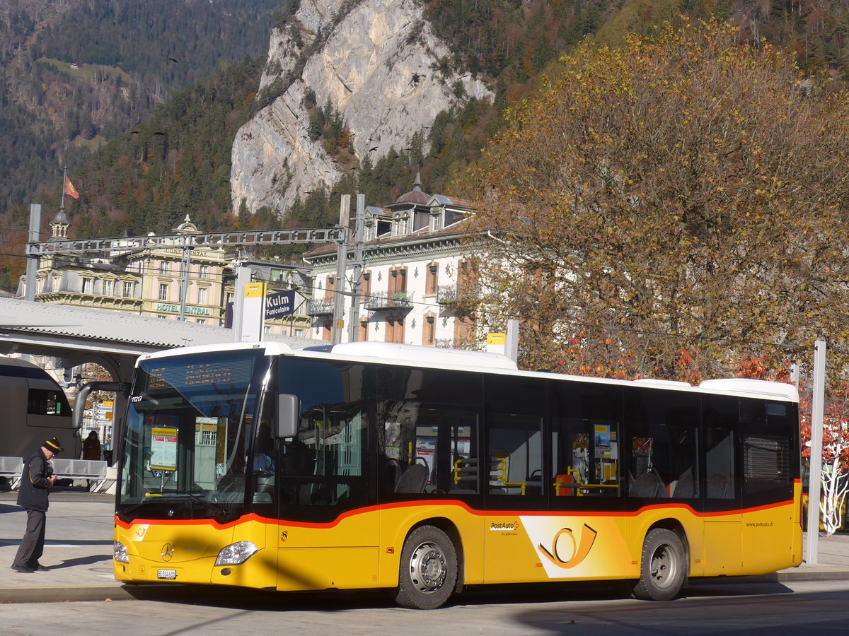 (210'982) - PostAuto Bern - BE 534'630 - Mercedes am 11. November 2019 beim Bahnhof Interlaken West