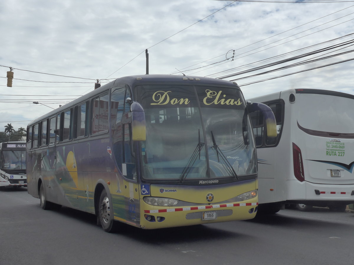 (211'107) - Don Elias - Nr. 2/1866 - Marcopolo/Scania am 13. November 2019 in Alajuela