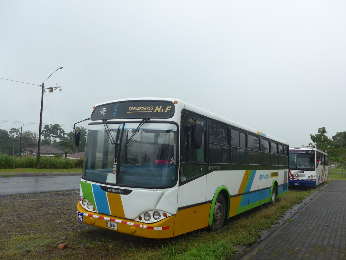 (211'762) - Transportes H&F, Cartago - 3064 - Busscar am 20. November 2019 in La Fortuna