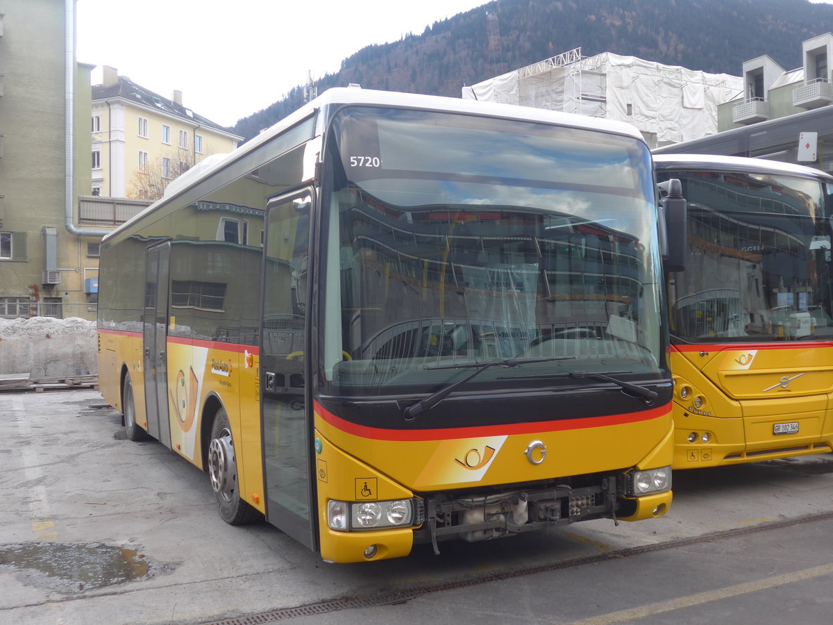 (212'569) - PostAuto Graubnden - GR 168'875 - Irisbus am 7. Dezember 2019 in Chur, Garage