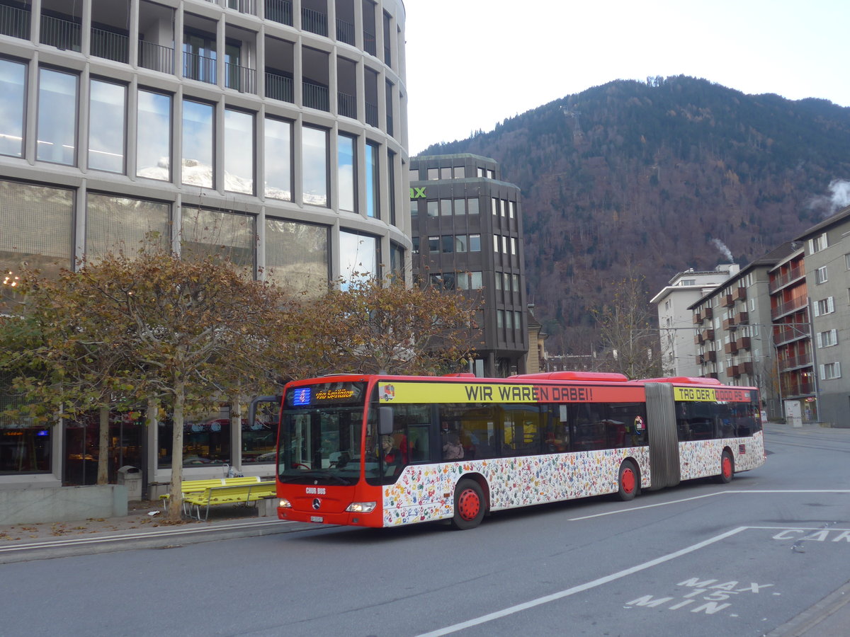 (212'577) - SBC Chur - Nr. 57/GR 155'857 - Mercedes am 7. Dezember 2019 beim Bahnhof Chur
