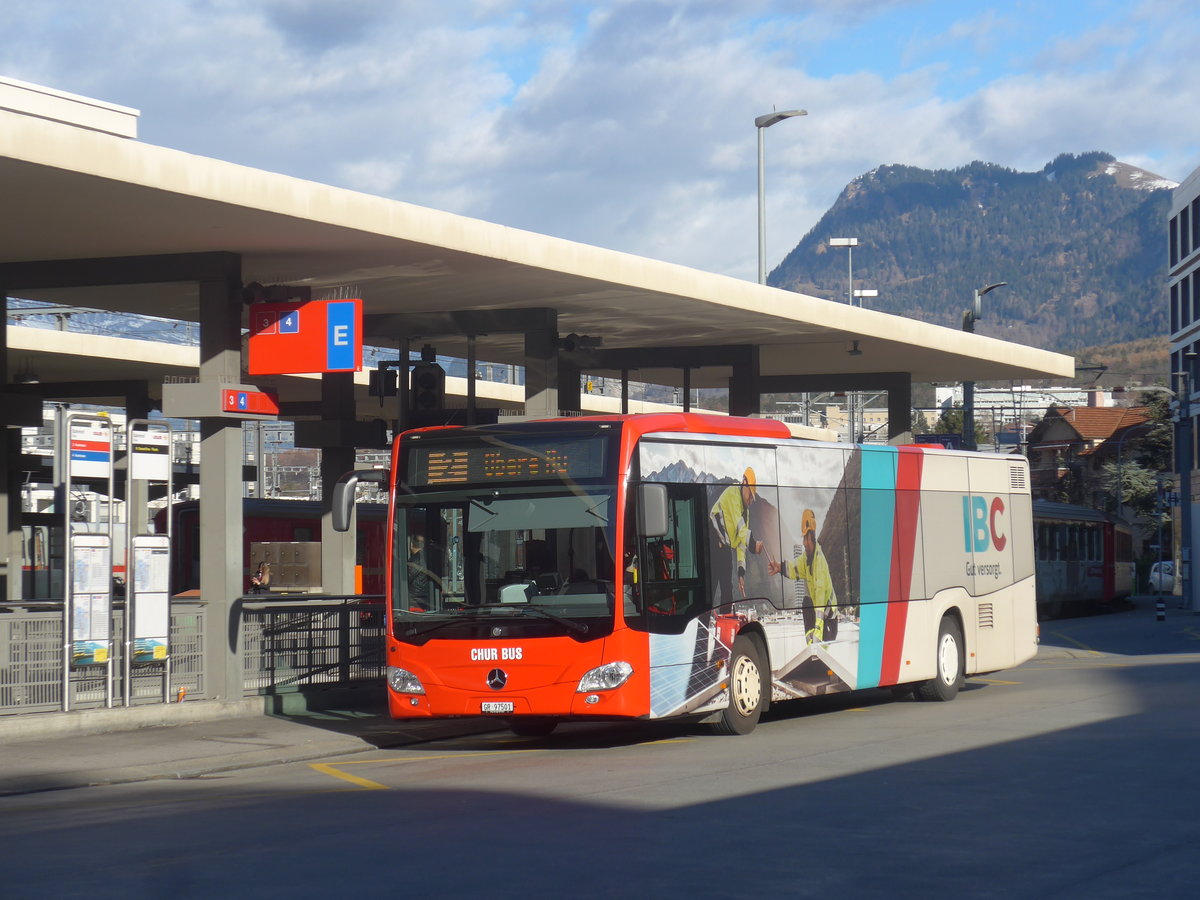 (212'626) - SBC Chur - Nr. 1/GR 97'501 - Mercedes am 7. Dezember 2019 beim Bahnhof Chur