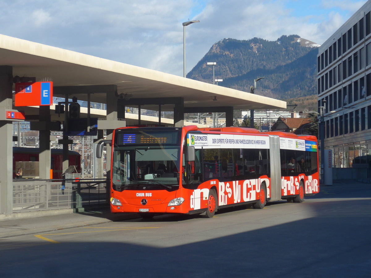 (212'627) - SBC Chur - Nr. 52/GR 155'852 - Mercedes am 7. Dezember 2019 beim Bahnhof Chur