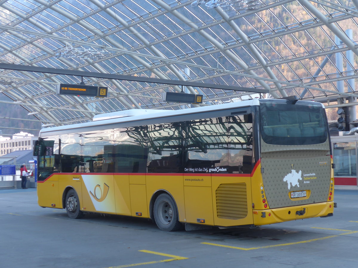 (212'643) - PostAuto Graubnden - GR 168'876 - Irisbus am 7. Dezember 2019 in Chur, Postautostation