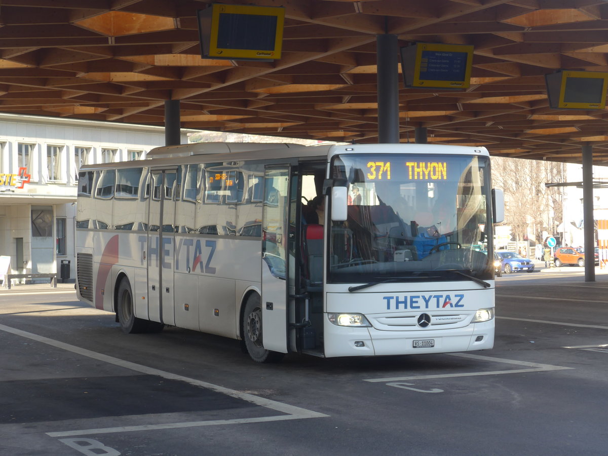 (213'329) - Theytaz, Sion - VS 11'004 - Mercedes am 4. Januar 2020 beim Bahnhof Sion