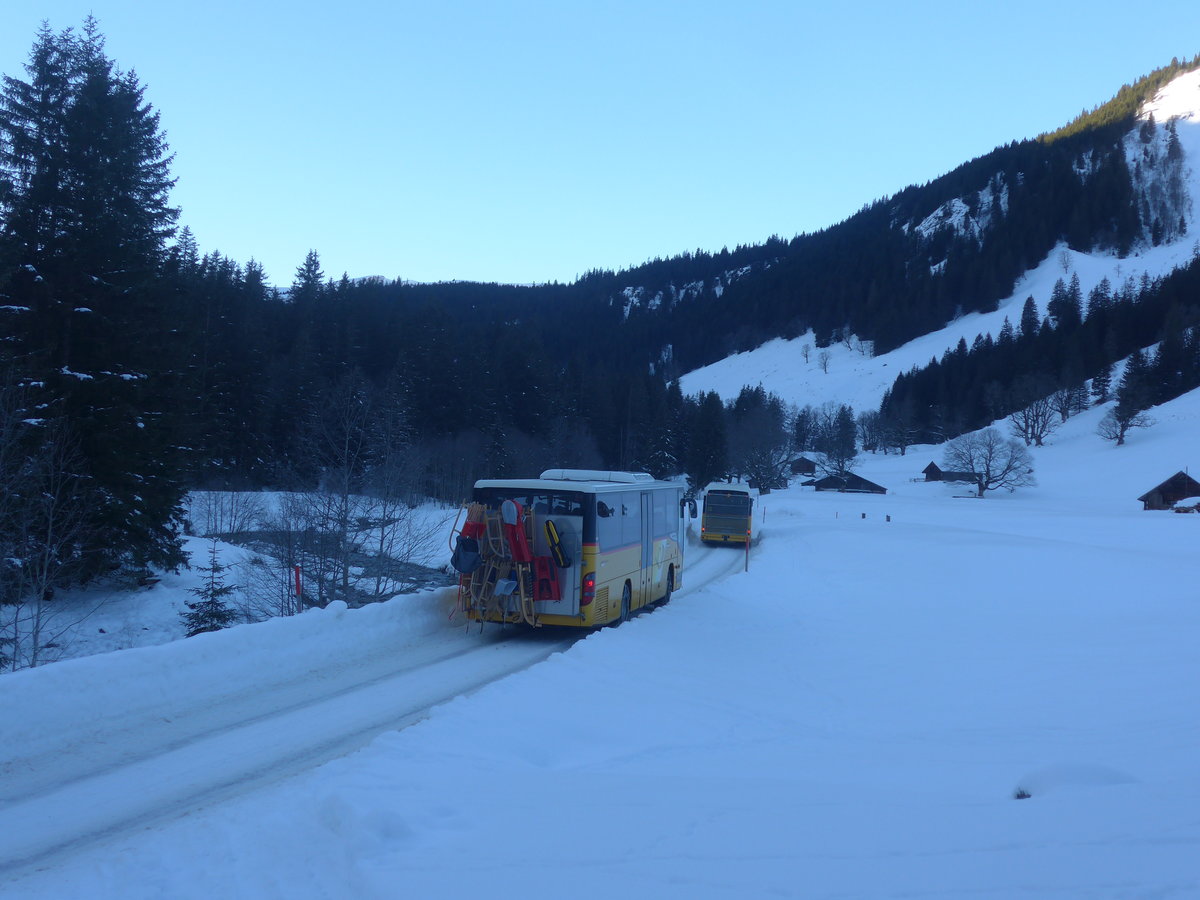 (213'406) - PostAuto Bern - BE 401'263 - Setra (ex AVG Meiringen Nr. 63) am 5. Januar 2020 in Rosenlaui, Broch