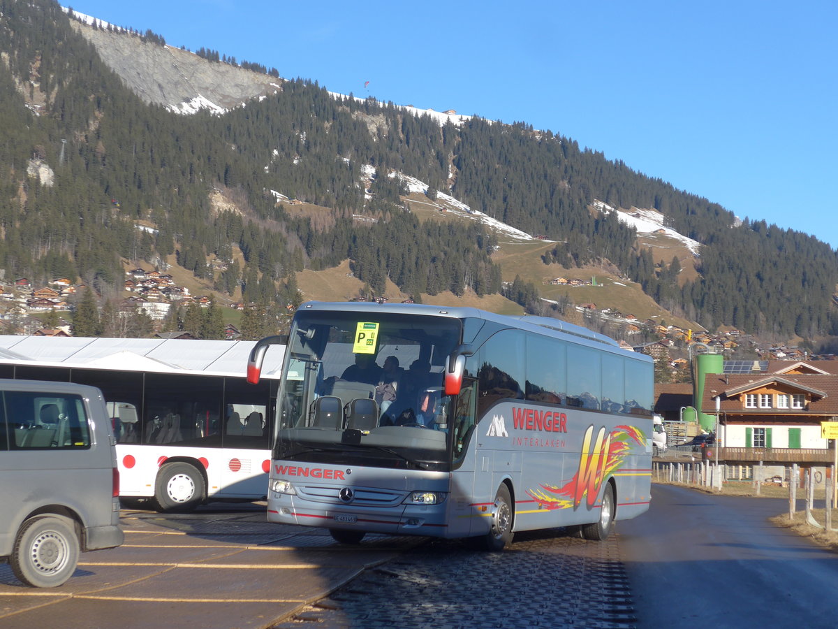 (213'574) - Wenger, Interlaken - Nr. 3/BE 483'463 - Mercedes am 11. Januar 2020 in Adelboden, Weltcup