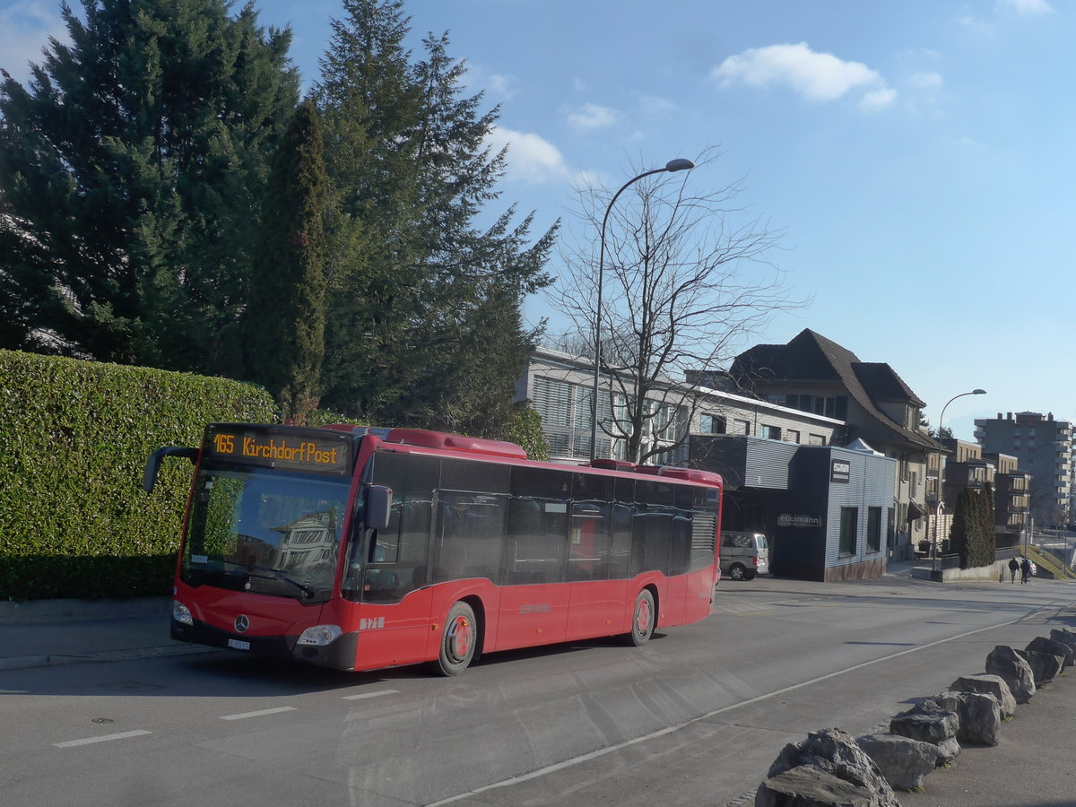 (213'972) - Bernmobil, Bern - Nr. 171/BE 855'171 - Mercedes am 20. Januar 2020 beim Bahnhof Mnsingen