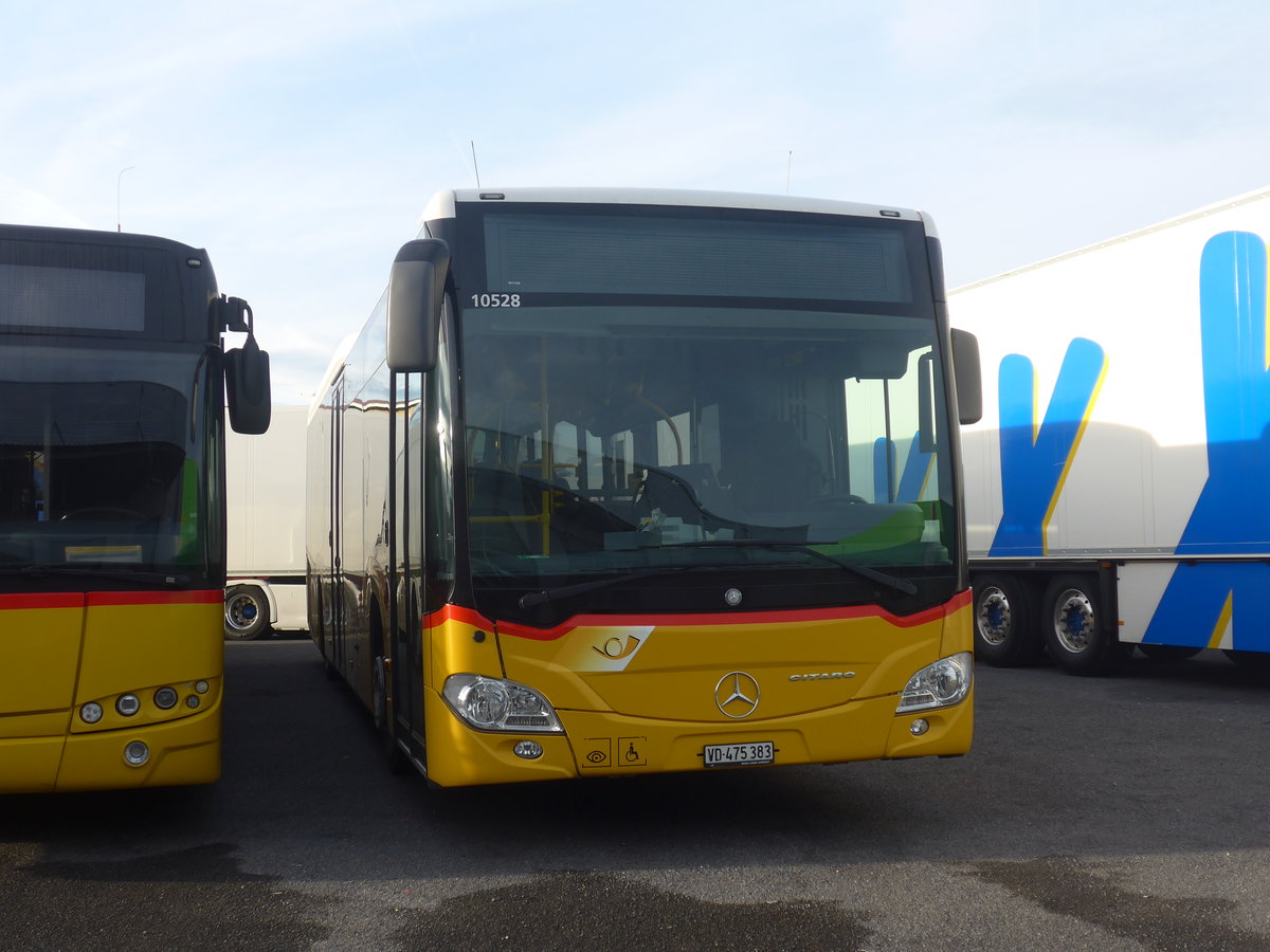 (214'231) - CarPostal Ouest - VD 475'383 - Mercedes (ex TPB, Sdeilles) am 16. Februar 2020 in Kerzers, Interbus